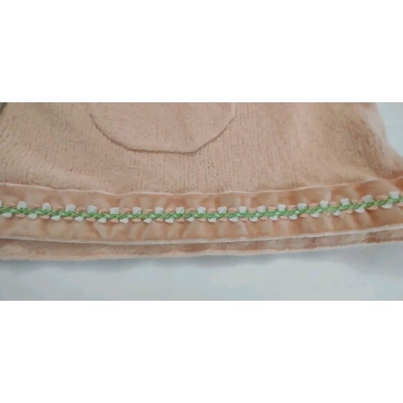 Intuitions light Peach Sweater Women knitted Cardigan Medium Lace Cottagecore - Picture 8 of 15